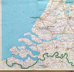 Shell Touring Map: Netherlands. Scale – 1:600,000 (1962).