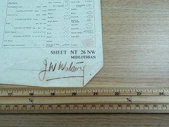 Ordnance Survey Sheet NT 26 NW Midlothian 1958 6″ Map Edinburgh Pentland Hill