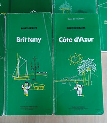 Job Lot of 12 Vintage Michelin European Travel Guides (French Language Versions)