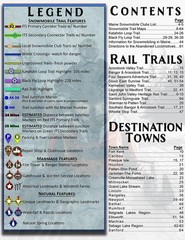 Maine Snowmobile Trail Map Atlas 2023-2024