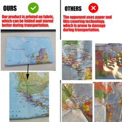 18*29/24*36inch World Map Wall Chart Art Poster World Map Poster Educational