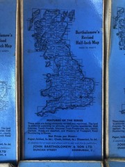 8xBartholomew Half Inch Maps Job Lot GB Cambridge Kent Surrey Ayrshire +