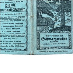 Reliefkarte des Schwarzwaldes 1:200,000 J. Frey c1930 (map of Black Forest)