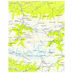 Russia / Georgia Caucasus Central: Mt Elbrus to Mt Kazbek Map and Guide