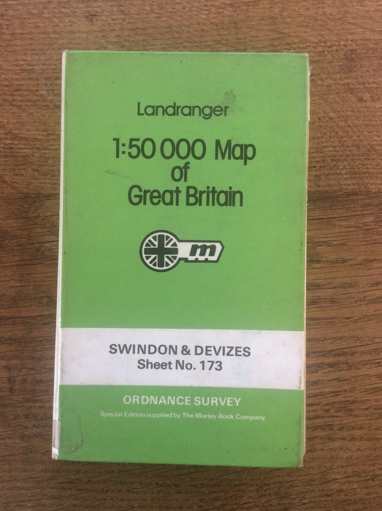 Landranger OS 1:50000 Map of Great Britain Swindon & Devizes sheet 173 by Morley
