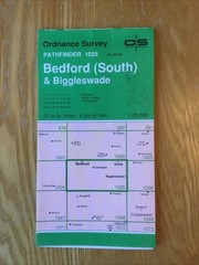 1992 Ordnance Survey Pathfinder Map 1025 TL 04/14 Bedford South And Biggleswade