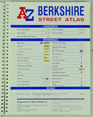 Berkshire Street Atlas 1998 A-Z Map Company Spiral Bound Book