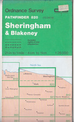 Ordnance Survey 1:25,000 Pathfinder Map Sheet TG 04/14 Sheringham & Blakeney