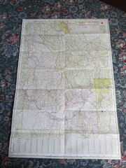 IDAHO – 1961 Texaco USA Gas Station Map 1 inch = 23 Miles approx.