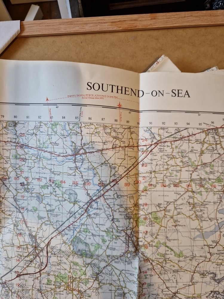 Ordnance Survey Map Of Great Britian – SOUTHEND ON SEA – 1965 – 1/63360