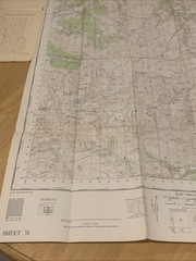 Ordnance Survey One Inch Map 38 Grantown & Cairngorm 1957/61 Seventh Series OS