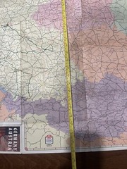 Germany and Austria AAA international travel service fold out map 1963