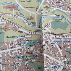 Bartholomew Aberdeen streetfinder Colour Street Map
