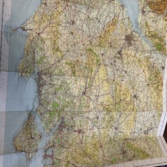 SOUTHERN ENGLAND 1962 CLOTH Ordnance Survey Quarter Inch Map Sheet 16 Bristol