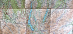 Vintage Bartholomew Half Inch Contoured Cloth Map Sheet 34 – English Lakes