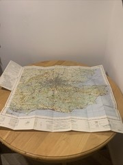 Ordnance Survey Quarter Inch Map South East England Sheet 17 1970 Vintage OS Map