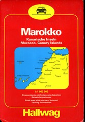 Hallwag Map – Morocco 1980