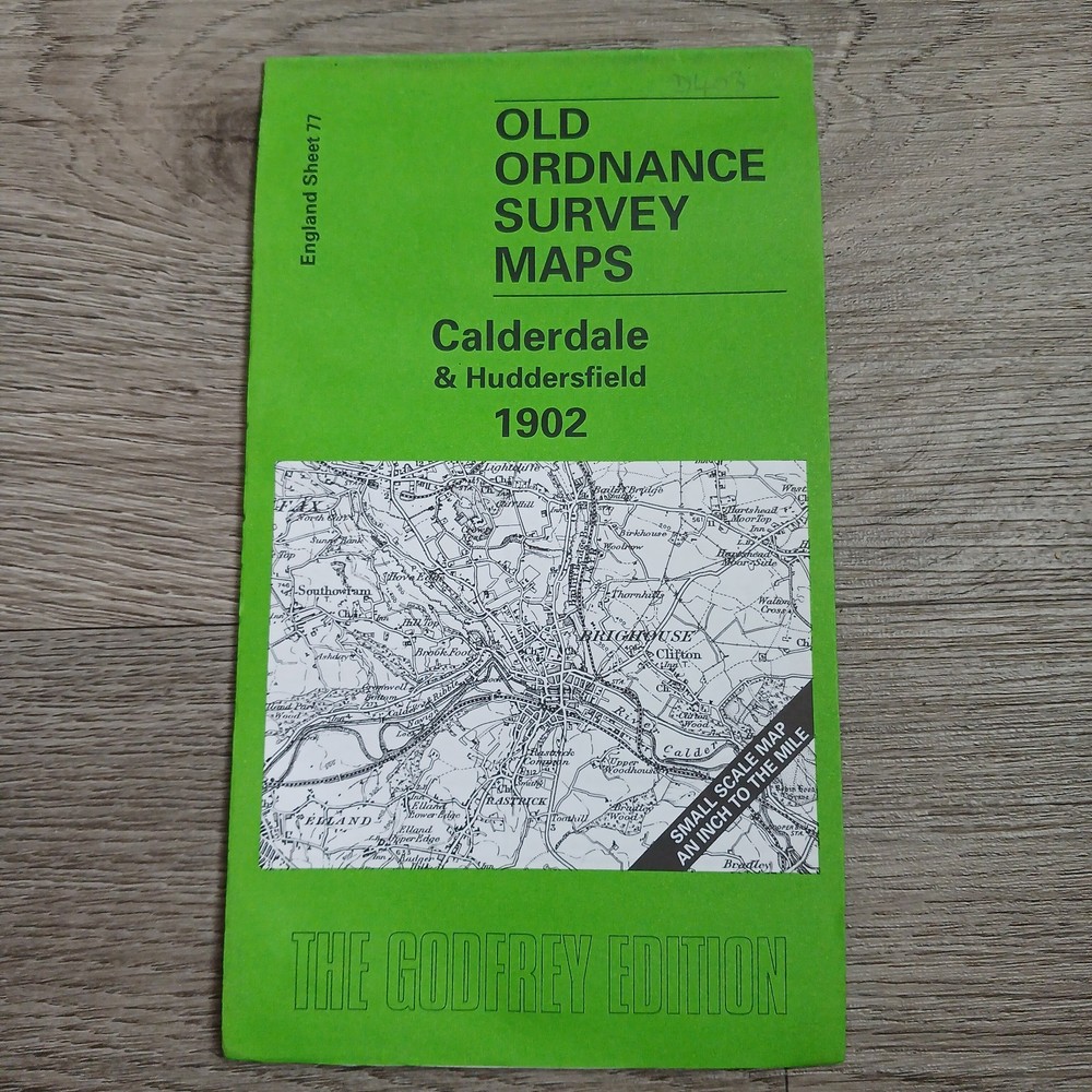 Old Ordnance Survey Map Calderale & Huddersfield 1902 Godfrey Edition Sheet 77