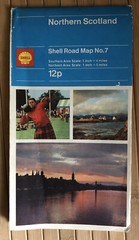 Shell Northern Scotland Road Map No. 7, 1971