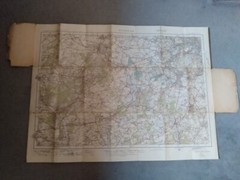 2 x 1930s WINDSOR & LOWESTOFT Vintage O.Survey CLOTH Maps 1 Inch to 1 Mile