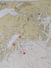 NOAA Chart 16013 Cape St Elias to Shumagin island Alaska 36in x 44in Map