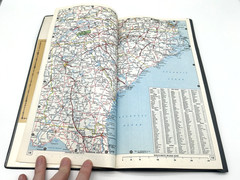 Vintage HAMMOND ROAD ATLAS OF THE UNITED STATES w CASE (1964) C. S. Hammond & Co