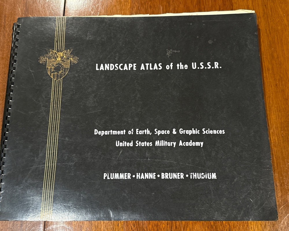Landscape Atlas of the U.S.S.R. West Point Military Academy Graphic Maps 1971