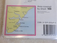 O S Landranger Maps x 3 Cambridge, Bury St Edmunds & Ipswich with covers.