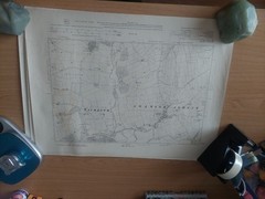 8 x 1910 Ordnance Maps 6″ to 1 mile scale Yorkshire North & West Riding areas