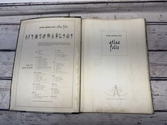 VTG National Geographic Society Atlas Folio 1958 LARGE Hardback Book World Maps