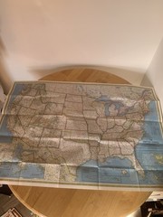 National Geographic Portrait USA Map Magazine 1976 The United States