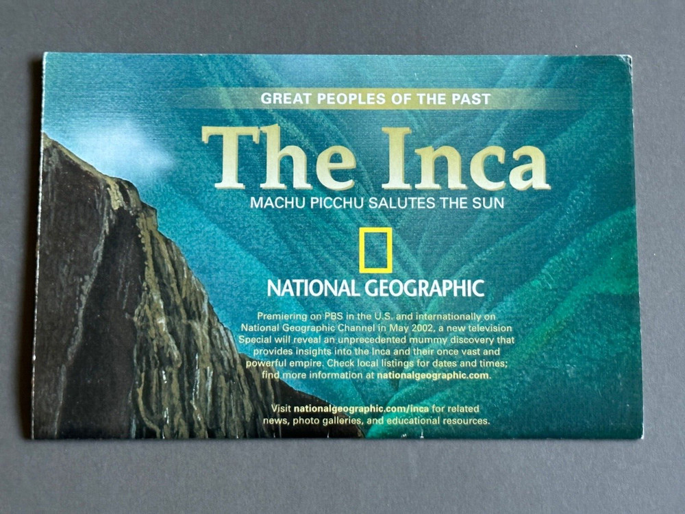 Great People of the Past, The Inca, National Geographic, Map & Poster, 2002