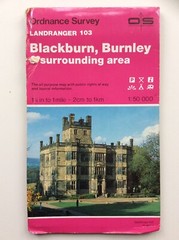 Ordnance Survey Landranger Map 103 Blackburn & Burnley (2)
