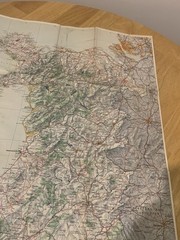 Vintage 1978 Wales Tourist Map Wales Tourist Board Town Gazetteer