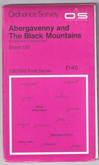 ORDNANCE SURVEY MAP: ABERGAVENNY & THE BLACK MOUNTAINS