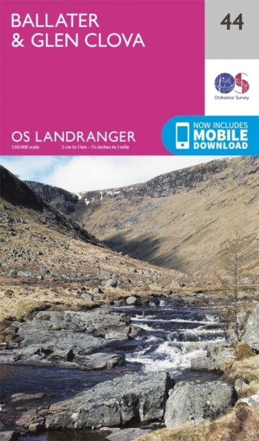 Ballater, Glen Clova by Ordnance Survey (Sheet map, folded)