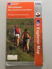 OS Explorer Map (132) Winchester, New Alresford and East Meon – Folded Map