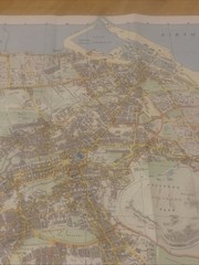Bartholomew Edinburgh City Plan Map Princes Street Gardens Scott Monument