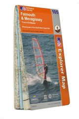 Falmouth & Mevagissey, Truro & St Mawes, OS Explorer Map 105, 1:25 000 scale
