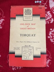 Ordnance Survey vintage , rambling walking Map , Rare, Torquay