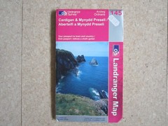 OS Landranger 145 (Cardigan & Mynydd Preseli / Aberteifi a Mynydd Preseli)
