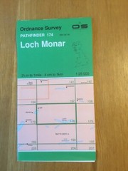 1974 Ordnance Survey Pathfinder Map 174 NH04/14 Loch Monar (incl Lair )