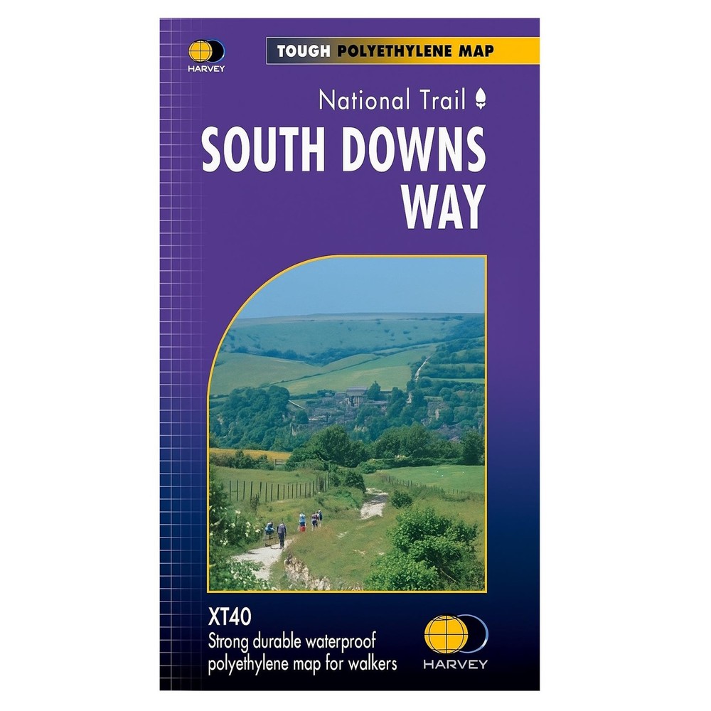 South Downs Way Map Hiking Walking Waterproof Light National Trail Harvey Maps