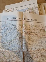 Ordnance Survey Map Of Great Britian – TAUNTON AND LYME REGIS – 1962 – 1/63360