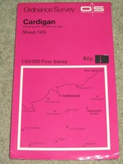 OS Ordnance Survey Landranger Map Sheet 145 Cardigan – 1974