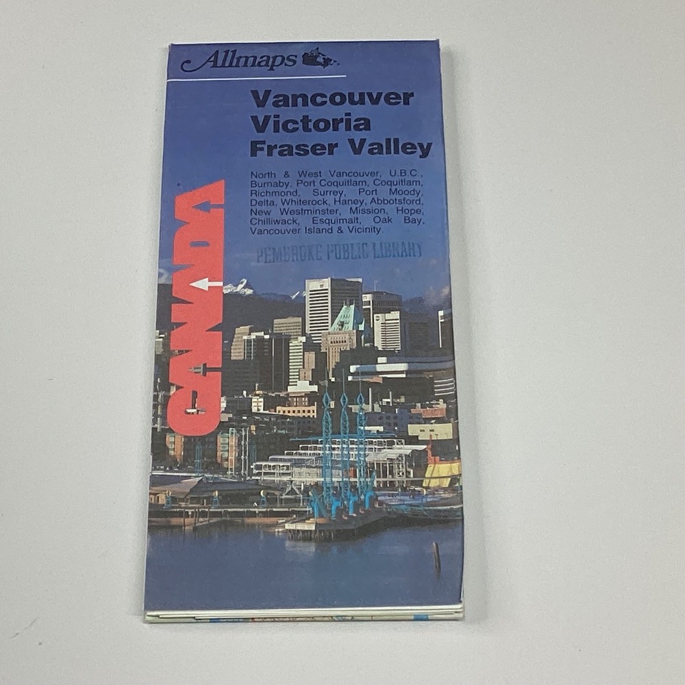 Allmaps Canada Vancouver Victoria Fraser Valley Street Map