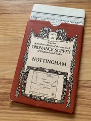 Reprint of the first edition of Ordnance Survey Nottingham folded Map, Sheet 35