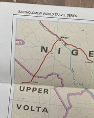 World Travel Map Nigeria ~ Bartholomew World Travel Series