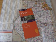 Rand McNally Illinois Highways & Interstates EasyFinder Road Map 2004 laminated