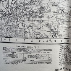 Vintage Ordinance Survey Map Sheet Grantown-on-Spey Archaeology Division Stamp